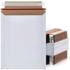 200 Pcs 7 x 9 Inch Rigid Mailers Kraft Cardboard Envelope Bulk Self Adhesive Flat Shipping Bag for Office Mailing Document Photo Letters Packaging Supplies (White) 200 Pcs 7 x 9 Inch Rigid Mailers Kraft Cardboard Envelope Bulk Self Adhesive Flat Shipping Bag for Office Mailing Document Photo Letters Packaging Supplies (White)