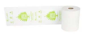 Phenol-Free Thermal Receipt Paper Rolls, 3 1/8" x 200', Pre-Printed Eco-Friendly Message, Every Case Plants Two Trees, Case of 25 Phenol-Free Thermal Receipt Paper Rolls, 3 1/8" x 200', Pre-Printed Eco-Friendly Message, Every Case Plants Two Trees, Case of 25