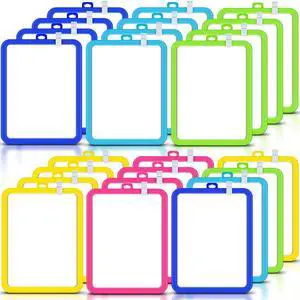 24 Pcs Dry Erase Mini White Boards Bulk 8.5 x 11'' Small Magnetic Whiteboard Double Sided Colored Writing Boards for Kids Students Locker Fridge (Colorful) 24 Pcs Dry Erase Mini White Boards Bulk 8.5 x 11'' Small Magnetic Whiteboard Double Sided Colored Writing Boards for Kids Students Locker Fridge (Colorful)