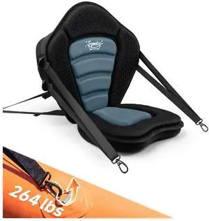 Kayak Seats with Back Support, Thick Paddle Board Seat, Universal | 1.97"Thick Cushion, High-Back Support, Large Storage Bag, Ergonomic Design, Universal Fit for Kayak & SUP Fishing Kayak Seats with Back Support, Thick Paddle Board Seat, Universal | 1.97"Thick Cushion, High-Back Support, Large Storage Bag, Ergonomic Design, Universal Fit for Kayak & SUP Fishing