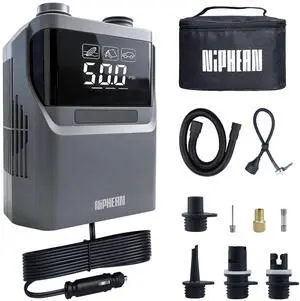 Paddle Board Electric Pump, 50 PSI Automatic Dual Stage Air Pump | Auto Inflation & Deflation, 12V DC Car Connector Portable SUP Pump for Stand Up Paddle Board, Kayak, Boats, Tents and Tires Paddle Board Electric Pump, 50 PSI Automatic Dual Stage Air Pump | Auto Inflation & Deflation, 12V DC Car Connector Portable SUP Pump for Stand Up Paddle Board, Kayak, Boats, Tents and Tires