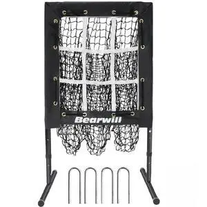 Pitching Net, 9 Hole Pitching Net with Strike Zone, Baseball Softball Pitching Target with Adjustable Height, Baseball Pitcher Throwing Practice Training Equipment for All Skill Levels Pitching Net, 9 Hole Pitching Net with Strike Zone, Baseball Softball Pitching Target with Adjustable Height, Baseball Pitcher Throwing Practice Training Equipment for All Skill Levels
