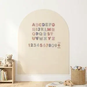 CAALMA Magnetic Wall Decal 40 x 32 - Magnetic Chalkboard for Wall - Strong Adhesive with Aesthetic Magnetic Letter, Chalk and Cloth (Neutral Beige) CAALMA Magnetic Wall Decal 40 x 32 - Magnetic Chalkboard for Wall - Strong Adhesive with Aesthetic Magnetic Letter, Chalk and Cloth (Neutral Beige)
