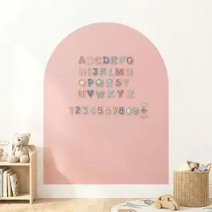 CAALMA Magnetic Wall Decal 40 x 32 - Magnetic Chalkboard for Wall - Strong Adhesive with Aesthetic Magnetic Letter, Chalk and Cloth (Dusty Pink) CAALMA Magnetic Wall Decal 40 x 32 - Magnetic Chalkboard for Wall - Strong Adhesive with Aesthetic Magnetic Letter, Chalk and Cloth (Dusty Pink)
