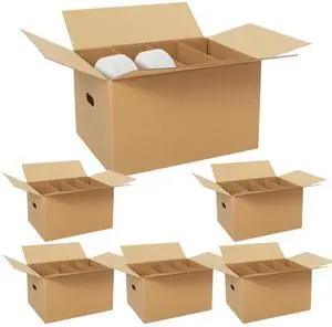 6 Sets Dish Packing Kit Include 1 Box 5 Dividers 1 Base Plate Each Set Kitchen Moving Boxes Glassware Packing Kit Dish Containers Supplies for Moving Dishes Glassware (20 x 15 x 12 Inches) 6 Sets Dish Packing Kit Include 1 Box 5 Dividers 1 Base Plate Each Set Kitchen Moving Boxes Glassware Packing Kit Dish Containers Supplies for Moving Dishes Glassware (20 x 15 x 12 Inches)