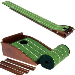 Putting Green Indoor Mat Outdoor Golf Putting Mat with Automatic Ball Return - Ideal for Home, Office, and Outdoor Use Putting Green Indoor Mat Outdoor Golf Putting Mat with Automatic Ball Return - Ideal for Home, Office, and Outdoor Use