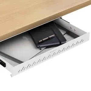 Under Desk Drawer Hidden Under-Desk Storage Organizer, Easy Install, Large Capacity Metal Sliding Drawer for Home Office, Standing Desk & Workstation (White) Under Desk Drawer Hidden Under-Desk Storage Organizer, Easy Install, Large Capacity Metal Sliding Drawer for Home Office, Standing Desk & Workstation (White)