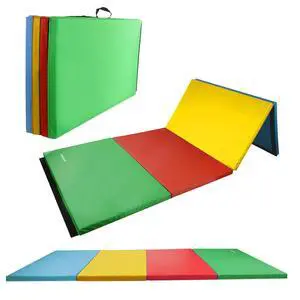 4'x8'x2" Gymnastics Mat, Home Exercise Mat with Carrying Handles, Folding Gym Workout Tumbling Mat for Yoga, Pilates, Stretching, MMA, Core Workouts, Fitness Aerobics Mats for Gym Training 4'x8'x2" Gymnastics Mat, Home Exercise Mat with Carrying Handles, Folding Gym Workout Tumbling Mat for Yoga, Pilates, Stretching, MMA, Core Workouts, Fitness Aerobics Mats for Gym Training