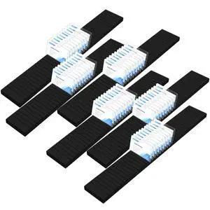 6 Pcs Wooden Name Badge Holder ID Badge Tray Organizer Name Tag Holders Note Card Organizer Plate Table Holders Sign Decor for Office Business, 23.62 x 3.5 x 0.75 Inch(Black) 6 Pcs Wooden Name Badge Holder ID Badge Tray Organizer Name Tag Holders Note Card Organizer Plate Table Holders Sign Decor for Office Business, 23.62 x 3.5 x 0.75 Inch(Black)