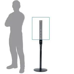 Heavy Duty Cast Iron Sign Stand - 48" Tall Pedestal Sign Holder with 12" Base - Outdoor Metal Parking Sign Post for Street, Business & Driveway - Fits up to 18x24 Signs, Black Heavy Duty Cast Iron Sign Stand - 48" Tall Pedestal Sign Holder with 12" Base - Outdoor Metal Parking Sign Post for Street, Business & Driveway - Fits up to 18x24 Signs, Black
