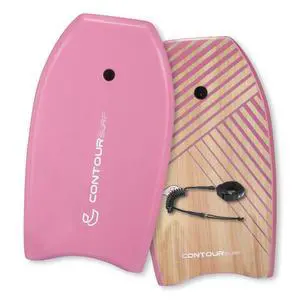 Reed Body Board 33 Inches Bodyboard Body Boards for Beach Kids Lightweight EPS Core Dual Channel Double Swivel Coiled Wrist Leash for All Surfing Levels Reed Body Board 33 Inches Bodyboard Body Boards for Beach Kids Lightweight EPS Core Dual Channel Double Swivel Coiled Wrist Leash for All Surfing Levels