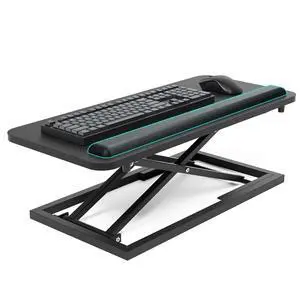Standing Keyboard Tray Keyboard stand, Adjustable Height Keyboard and Mouse Riser for Desktop,For Ergonomic Sit Stand Workstations With Wrist RestLaptop Desk 26.7 x 11.7 Inch(Black) Standing Keyboard Tray Keyboard stand, Adjustable Height Keyboard and Mouse Riser for Desktop,For Ergonomic Sit Stand Workstations With Wrist RestLaptop Desk 26.7 x 11.7 Inch(Black)
