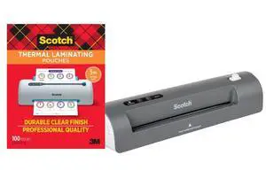 Bundle of Thermal Laminator TL901X + Thermal Laminating Pouches, 100 Count, 5 mil, Fits Letter Sized Paper (8.9 in. × 11.4 in.) Bundle of Thermal Laminator TL901X + Thermal Laminating Pouches, 100 Count, 5 mil, Fits Letter Sized Paper (8.9 in. × 11.4 in.)