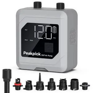 20PSI Electric Paddle Board Pump, Rechargeable Battery-Powered, Intelligent Dual Stage Inflation & Deflation, Auto-Off SUP Air Pump for Stand Up Paddle Boards,Surfing Kite, Tent, Mattress 20PSI Electric Paddle Board Pump, Rechargeable Battery-Powered, Intelligent Dual Stage Inflation & Deflation, Auto-Off SUP Air Pump for Stand Up Paddle Boards,Surfing Kite, Tent, Mattress