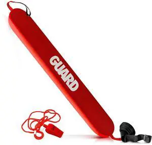 Lifeguard Rescue Tube for Home and Commercial Use - Ideal for Lifeguard and Personal Pool - Includes Matching Whistle Lifeguard Rescue Tube for Home and Commercial Use - Ideal for Lifeguard and Personal Pool - Includes Matching Whistle