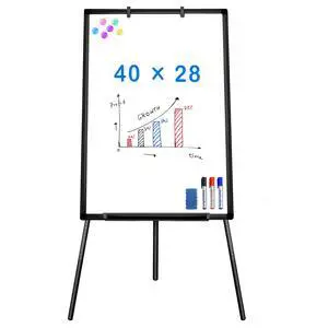 Easel Whiteboard 40 x 28, Stand Tripod with Height Adjustable, Black | Magnetic Dry Erase Surface, Flipchart Stand, Portable Tripod Easel For Office, Teaching, Home And Classroom Easel Whiteboard 40 x 28, Stand Tripod with Height Adjustable, Black | Magnetic Dry Erase Surface, Flipchart Stand, Portable Tripod Easel For Office, Teaching, Home And Classroom