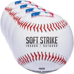 Soft-Strike Teeball - Official Size and Weight Approved for Teeball - Hollow Rubber Core Technology for Safety - MLB Teeball Ball for Indoor/Outdoor Use Soft-Strike Teeball - Official Size and Weight Approved for Teeball - Hollow Rubber Core Technology for Safety - MLB Teeball Ball for Indoor/Outdoor Use