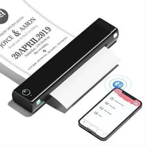 Portable Printers Wireless for Travel, M08F Thermal Bluetooth Printer Support for 8.5"x11" US Letter, Small Inkless Printer Compatible with iOS, Android, Laptop for Car, Office, Home Portable Printers Wireless for Travel, M08F Thermal Bluetooth Printer Support for 8.5"x11" US Letter, Small Inkless Printer Compatible with iOS, Android, Laptop for Car, Office, Home