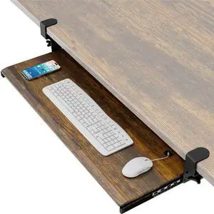 Keyboard Tray Under Desk Pull Out with Extra Sturdy C Clamp Mount System, 32.8 (38 inch Including Clamps) x 12 Inch Slide-Out Platform Computer Drawer for Typing Vintage AX01WG202 Keyboard Tray Under Desk Pull Out with Extra Sturdy C Clamp Mount System, 32.8 (38 inch Including Clamps) x 12 Inch Slide-Out Platform Computer Drawer for Typing Vintage AX01WG202