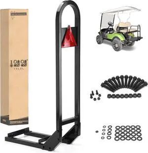 Golf Cart Rear Seat Grab Bar - Heavy Duty Safety Grab Bar w/Triangle Reflector for Rear Seat Passenger Security, Universal for Yamaha EZGO Club Car Golf Cart Rear Seat Grab Bar - Heavy Duty Safety Grab Bar w/Triangle Reflector for Rear Seat Passenger Security, Universal for Yamaha EZGO Club Car