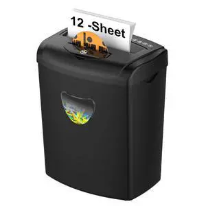 12-Sheet Cross Cut Paper Shredder with Large 5.55-Gallon Basket - P-4 Security, 3-Mode Shred for Cards/CDs/Staples/Clips - Jam Proof System for Office (ETL Certified) 12-Sheet Cross Cut Paper Shredder with Large 5.55-Gallon Basket - P-4 Security, 3-Mode Shred for Cards/CDs/Staples/Clips - Jam Proof System for Office (ETL Certified)