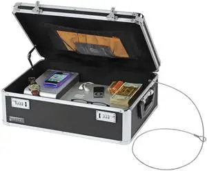 Locking Storage Chest with Dual Combination Lock-Small Lock Box for Laptops, Tablets & Valuables, Lockable Storage Box with Code, Keyless Lockbox for Dorm, Home & Travel 18.11" x 12.99" x 6.18" Locking Storage Chest with Dual Combination Lock-Small Lock Box for Laptops, Tablets & Valuables, Lockable Storage Box with Code, Keyless Lockbox for Dorm, Home & Travel 18.11" x 12.99" x 6.18"