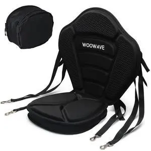 Kayak Seat Padded Deluxe Paddleboard Seats Adjustable Boat Seat Cushioned Fishing Seat High Back Comfortable Backrest Support for Universal Sit Kayak Seat Padded Deluxe Paddleboard Seats Adjustable Boat Seat Cushioned Fishing Seat High Back Comfortable Backrest Support for Universal Sit