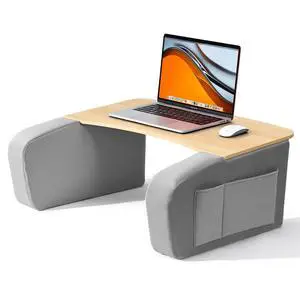 Lap Desk with Arm Rests, Ergonomic Laptop Stand for College Dorm | Curved Desktop and Dual Armrests, 40kg Capacity, Dual Pockets, Reading Writing Gaming Eating, Bed Couch Floor Dorm Room Lap Desk with Arm Rests, Ergonomic Laptop Stand for College Dorm | Curved Desktop and Dual Armrests, 40kg Capacity, Dual Pockets, Reading Writing Gaming Eating, Bed Couch Floor Dorm Room