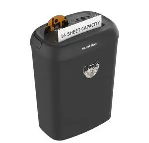 CD210P 14-Sheet Cross Cut Paper Shredder Black | P-4 High Security, Anti-Jam, Multi-Media Shredder, 6.6Gal Bin, 5-Min Continuous Run, ETL Certified for Home Office CD210P 14-Sheet Cross Cut Paper Shredder Black | P-4 High Security, Anti-Jam, Multi-Media Shredder, 6.6Gal Bin, 5-Min Continuous Run, ETL Certified for Home Office