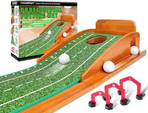 Premium Golf Putting Green Indoor with 3 Golf Putting Gates - Improves Putting Accuracy and Skill Levels Golf Putting Mat - Ideal for Indoor and Outdoor Training Premium Golf Putting Green Indoor with 3 Golf Putting Gates - Improves Putting Accuracy and Skill Levels Golf Putting Mat - Ideal for Indoor and Outdoor Training