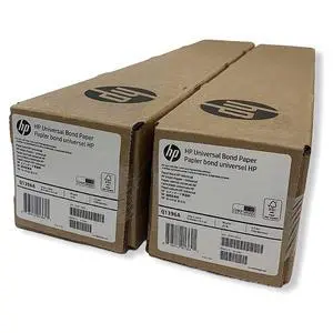 Wide Format Universal Bond Paper 24 in x 150 ft, 2 Roll Bundle 4.2 mil - 80 g/m² (21 lbs) 2" Core - Q1396A-2R Wide Format Universal Bond Paper 24 in x 150 ft, 2 Roll Bundle 4.2 mil - 80 g/m² (21 lbs) 2" Core - Q1396A-2R