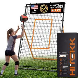 Adjustable Volleyball Rebounder | 7x4 ft Solo Practice Rebounder Net | 5X Adjustable Angle, Durable Weather-Resistant Frame, Folds Flat | Volleyball Training Rebounder Net Adjustable Volleyball Rebounder | 7x4 ft Solo Practice Rebounder Net | 5X Adjustable Angle, Durable Weather-Resistant Frame, Folds Flat | Volleyball Training Rebounder Net