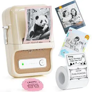 B21 Pro Label Maker, 300DPI Support Red-Black Printing, White | Thermal Label Printer for Home Organization, Craft, Photo Print, Study Graphics, Scrapbook, Come with 1 Roll 50*30mm Tapes B21 Pro Label Maker, 300DPI Support Red-Black Printing, White | Thermal Label Printer for Home Organization, Craft, Photo Print, Study Graphics, Scrapbook, Come with 1 Roll 50*30mm Tapes
