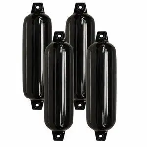 Taylor Made Boat Fender 4-Pack, 6" x 22", Heavy-Duty Marine-Grade Vinyl Boat Bumpers for Docking, Ribbed Twin-Eye Design, Fits Boats Up to 25 ft, UV-Resistant, No Rope Included Taylor Made Boat Fender 4-Pack, 6" x 22", Heavy-Duty Marine-Grade Vinyl Boat Bumpers for Docking, Ribbed Twin-Eye Design, Fits Boats Up to 25 ft, UV-Resistant, No Rope Included