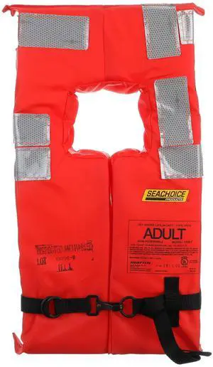 Type I Commercial Offshore Vest & Jacket, Fluorescent Orange, Reflective Panels, Various Sizes Type I Commercial Offshore Vest & Jacket, Fluorescent Orange, Reflective Panels, Various Sizes
