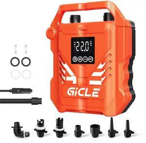 Paddle Board Pump Electric Portable, 22PSI SUP Pump for Inflatebles | With 12V Car Connector, Inflator&Deflator for Paddleboard,Bed,Boat with Auto-Off Dual Stage Inflation and Kayak Accessories Paddle Board Pump Electric Portable, 22PSI SUP Pump for Inflatebles | With 12V Car Connector, Inflator&Deflator for Paddleboard,Bed,Boat with Auto-Off Dual Stage Inflation and Kayak Accessories