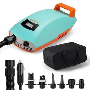 Seawolf Paddle Board Pump, 30% Faster 20 PSI SUP Electric Air Pump w/Dual Cylinder, Dual Stage & Active Cooling System, Supports 4 SUPs in a Row, 3 Colors Option Seawolf Paddle Board Pump, 30% Faster 20 PSI SUP Electric Air Pump w/Dual Cylinder, Dual Stage & Active Cooling System, Supports 4 SUPs in a Row, 3 Colors Option