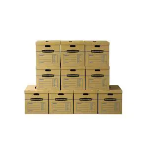 10-Pack Large Classic Moving Boxes with Reinforced Handles | Pack bulky household items with large moving boxes built for easier carrying and dependable protection 10-Pack Large Classic Moving Boxes with Reinforced Handles | Pack bulky household items with large moving boxes built for easier carrying and dependable protection