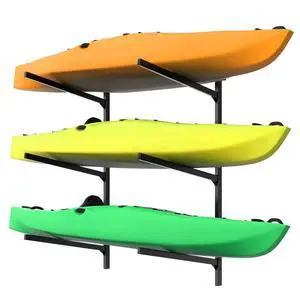 Heavy Duty Wall Mounted Kayak Storage Rack for Garage, Adjustable Kayak Hangers for Wall, Holds Up to 220 lbs Heavy Duty Wall Mounted Kayak Storage Rack for Garage, Adjustable Kayak Hangers for Wall, Holds Up to 220 lbs