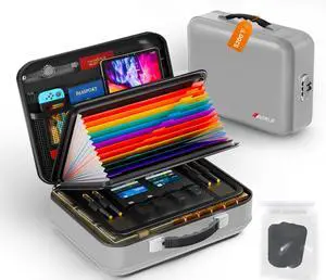 Fireproof Document Box with Lock, 5200°F Fireproof Water Resistant Hard Case File Organizer Safe Box for Important Documents, Certificates, Laptop, Passports (Sliver) Fireproof Document Box with Lock, 5200°F Fireproof Water Resistant Hard Case File Organizer Safe Box for Important Documents, Certificates, Laptop, Passports (Sliver)