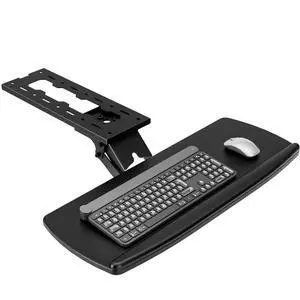 Keyboard Tray Under Desk with Storage Drawer, Height Adjustable Keyboard Tray Slide Out 360° Swivel Tilt, Ergonomic Under Desk Mount Keyboard & Mouse Holder for Gaming Home Office, Black Keyboard Tray Under Desk with Storage Drawer, Height Adjustable Keyboard Tray Slide Out 360° Swivel Tilt, Ergonomic Under Desk Mount Keyboard & Mouse Holder for Gaming Home Office, Black