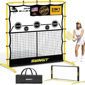Pickleball Rebounder Practice Net with 6FT Small Mini Pickleball Net Set - Portable Solo Training System for Forehands, Dinks & Volleys, Indoor Outdoor Backyard Pickleball Rebounder Practice Net with 6FT Small Mini Pickleball Net Set - Portable Solo Training System for Forehands, Dinks & Volleys, Indoor Outdoor Backyard