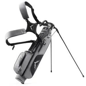 Small Par 3 Golf Stand Bag - Lightweight for Pitch & Putt | Par 3 & Driving Range, Holds 4-6 Clubs, 2-Way Dividers, Dual Shoulder Straps, Cooler Pocket, Dust Cover, Stable Stand Small Par 3 Golf Stand Bag - Lightweight for Pitch & Putt | Par 3 & Driving Range, Holds 4-6 Clubs, 2-Way Dividers, Dual Shoulder Straps, Cooler Pocket, Dust Cover, Stable Stand