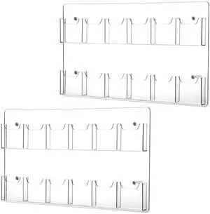 2 Pack Acrylic Brochure Pamphlet Holder Wall Mount Clear Brochure Display Holder Plastic Trifold Flyer Rack Literature Storage Rack for Offices Waiting Room (12 Pockets, 25 x 15 Inch) 2 Pack Acrylic Brochure Pamphlet Holder Wall Mount Clear Brochure Display Holder Plastic Trifold Flyer Rack Literature Storage Rack for Offices Waiting Room (12 Pockets, 25 x 15 Inch)