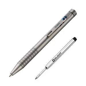 B1 Ti Titanium Pen with 2-in-1 Clip, 2 pcs Refills | Bolt Action EDC Pen with Built-in Spinning Top for Smooth Writing and Everyday Carry (Titanium) B1 Ti Titanium Pen with 2-in-1 Clip, 2 pcs Refills | Bolt Action EDC Pen with Built-in Spinning Top for Smooth Writing and Everyday Carry (Titanium)