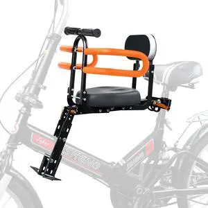 Child Bike Seat, Portable Retractable Foldable Front Mounted Kids Bike Seat, Suitable for Children 1~3 Years, Detachable Child Bike Seat Suitable for All Types of Bicycles Child Bike Seat, Portable Retractable Foldable Front Mounted Kids Bike Seat, Suitable for Children 1~3 Years, Detachable Child Bike Seat Suitable for All Types of Bicycles