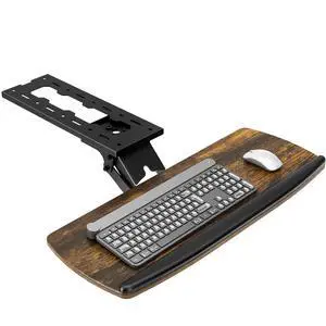 Keyboard Tray Under Desk with Storage Drawer, Height Adjustable Keyboard Tray Slide Out 360° Swivel Tilt, Ergonomic Under Desk Mount Keyboard & Mouse Holder for Gaming Home Office, Vintage Keyboard Tray Under Desk with Storage Drawer, Height Adjustable Keyboard Tray Slide Out 360° Swivel Tilt, Ergonomic Under Desk Mount Keyboard & Mouse Holder for Gaming Home Office, Vintage