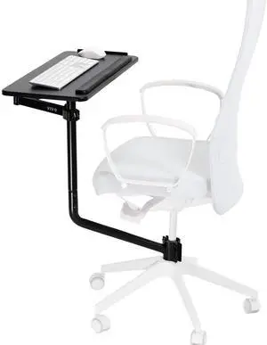 Office Chair Mounted 26 x 12 Inch Keyboard and Mouse Tray, Ergonomic Tilt, Full Motion 360 Degree Rotation, Black, MOUNT-KB08C Office Chair Mounted 26 x 12 Inch Keyboard and Mouse Tray, Ergonomic Tilt, Full Motion 360 Degree Rotation, Black, MOUNT-KB08C