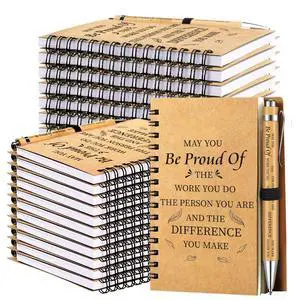 100 Pcs Employee Appreciation Gifts Inspirational Gifts Set Mini Spiral Notebooks with Pen May You Be Proud of The Work You Do Motivational Thanks Gift for Staff Coworkers (Inspirational Style) 100 Pcs Employee Appreciation Gifts Inspirational Gifts Set Mini Spiral Notebooks with Pen May You Be Proud of The Work You Do Motivational Thanks Gift for Staff Coworkers (Inspirational Style)