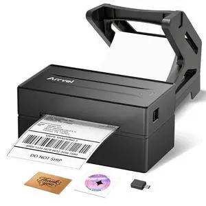 Bluetooth Thermal Shipping Label Printer with Stand, Wireless 4x6 Label Printer for Small Business, Compatible with iPhone, Android, Windows & Mac, Works with Amazon USPS Etsy Shopify (Black) Bluetooth Thermal Shipping Label Printer with Stand, Wireless 4x6 Label Printer for Small Business, Compatible with iPhone, Android, Windows & Mac, Works with Amazon USPS Etsy Shopify (Black)